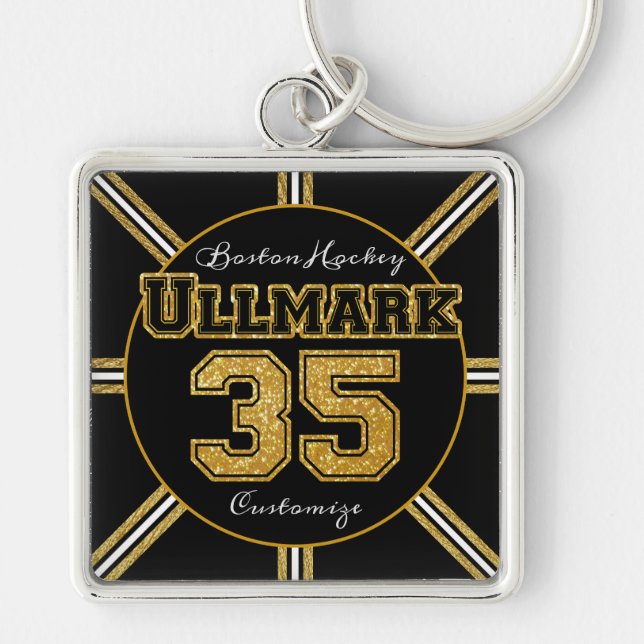Chaveiro Boston Hockey Ullmark 35 (Frente)