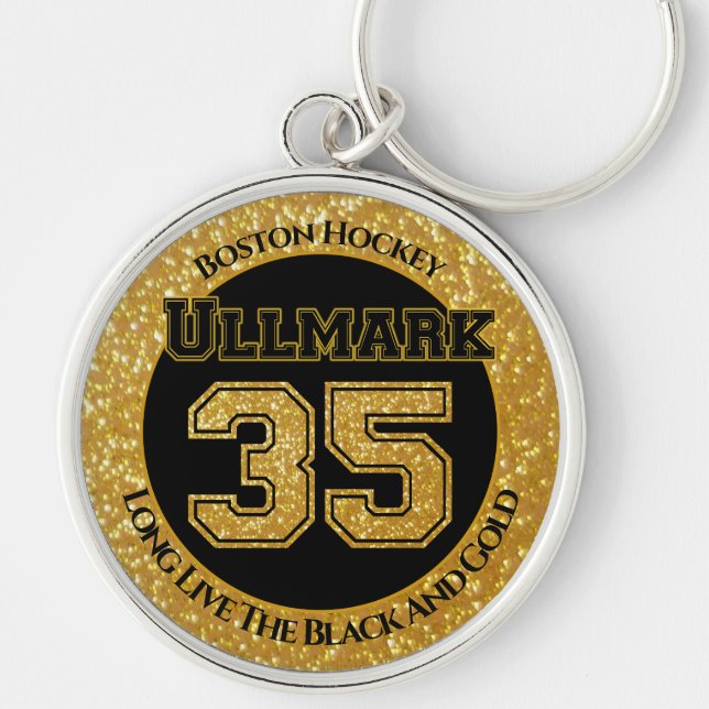 Chaveiro Boston Hockey Ullmark 35 (Frente)