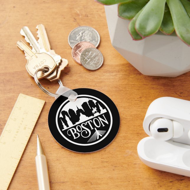 Chaveiro Boston Skyline (Mesa)