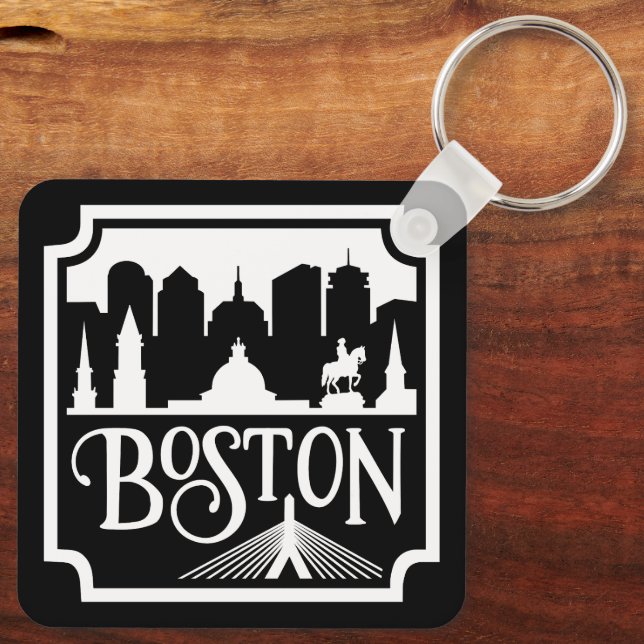 Chaveiro Boston Skyline (Verso)