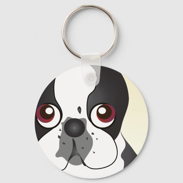 Chaveiro Boston Terrier (Frente)