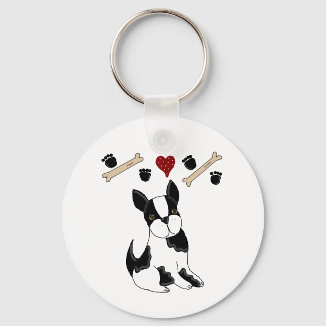 Chaveiro Boston Terrier (Frente)
