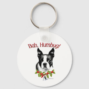 Chaveiro Boston Terrier Bah Humbug