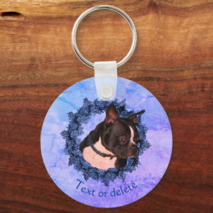 Chaveiro Boston Terrier Dog Personalizado