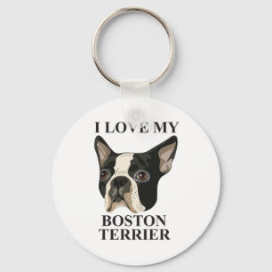 Chaveiro Boston Terrier Love