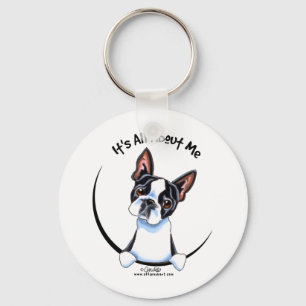 Chaveiro Boston Terrier seu toda aproximadamente mim