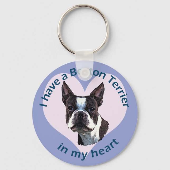 Chaveiro Boston Terrier v3 (Frente)