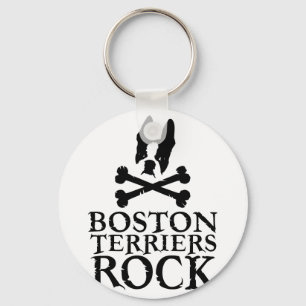 Chaveiro Boston Terriers Rock