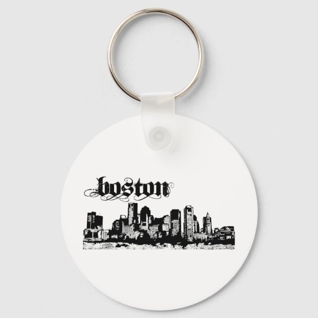 Chaveiro Boston vestida para sua cidade (Frente)