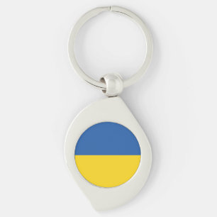 Chaveiro Botão Bandeira da Ucrânia