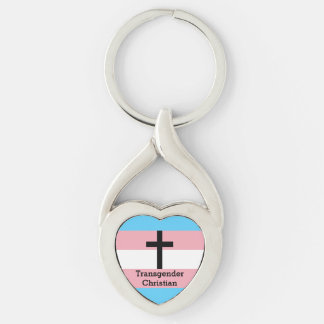Chaveiro Botão cristão do orgulho do Transgender