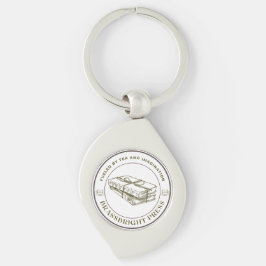 Chaveiro Botão de imprensa Brassbright