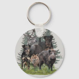 Chaveiro Botão do adesivo Jagdterrier