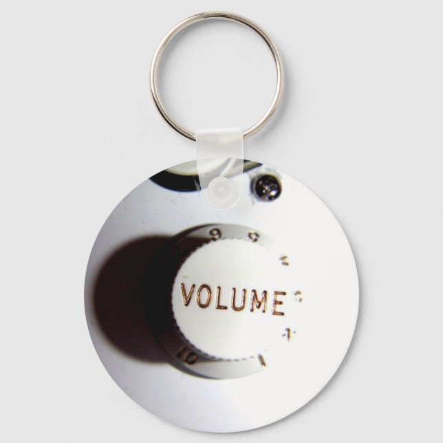 Chaveiro Botão do volume do violão (Frente)