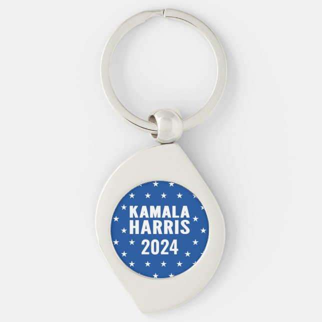 Chaveiro Botão Kamala Harris 2024 para Presidente (Frente)