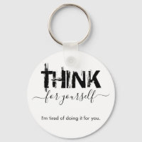 Botão Pense por si mesmo