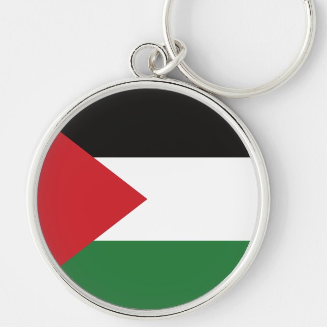 Chaveiro Botão personalizado da bandeira palestina Free Pal (Frente)