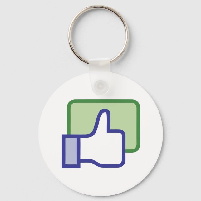 Chaveiro Botão Tipo Facebook (Frente)