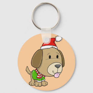 Chaveiro Botão "Ursinho" de Natal