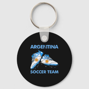 Chaveiro Botas de futebol vintage bandeira da Argentina Arg