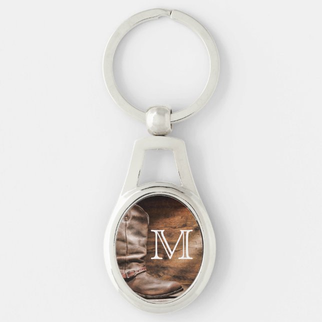 Chaveiro Botas-Vacas Estimulam O País Rope Cadeia-Chave Da  (Frente)