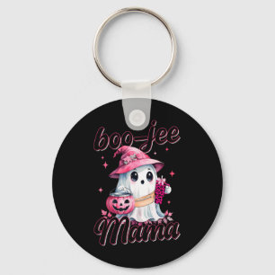 Chaveiro Boujee Boo Jee Spooky Ghost Pink Halloween Pumpkin