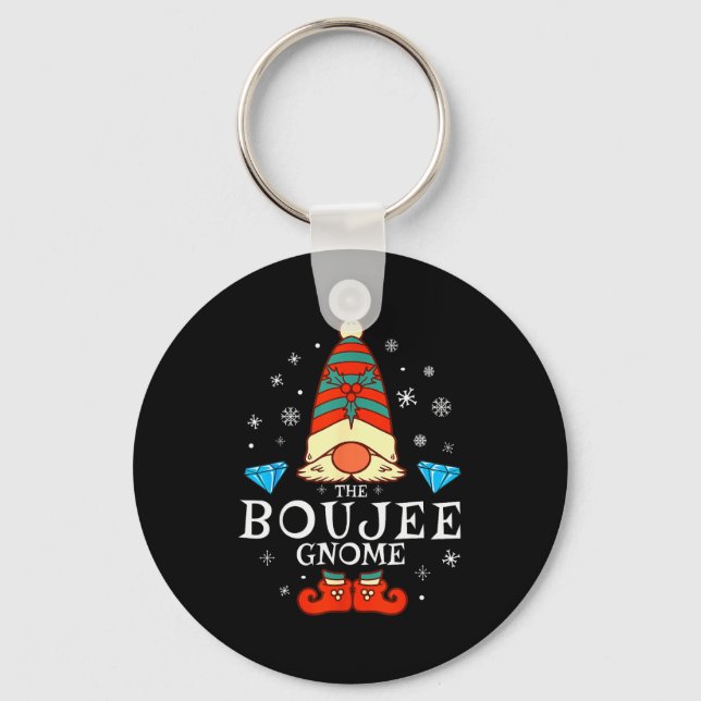 Chaveiro Boujee Gnome Xmas Family Matching Group Christmas  (Frente)