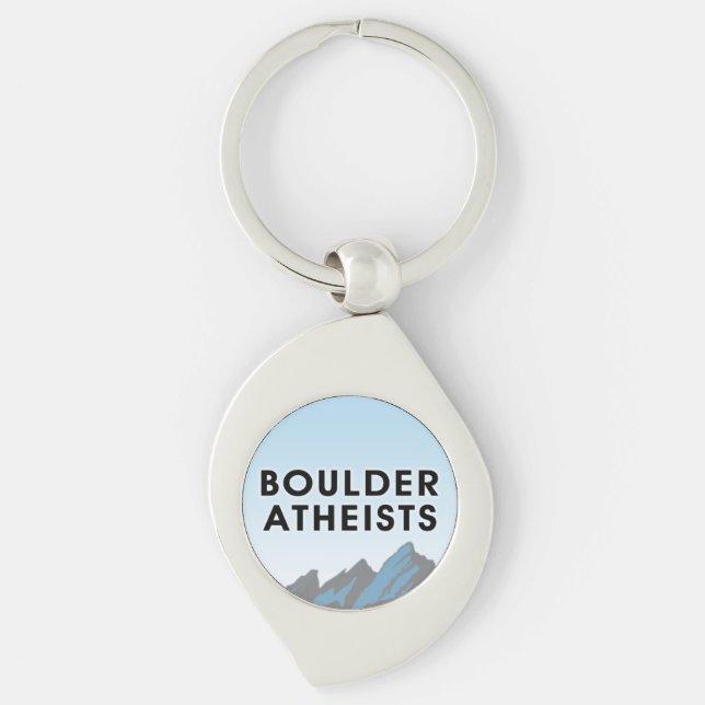 Chaveiro Boulder Atheists Logo Metal Keyring (Frente)