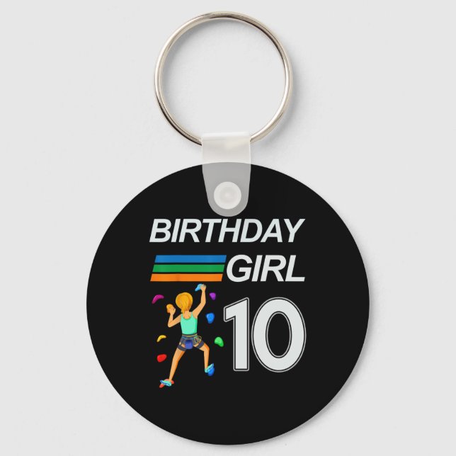 Chaveiro Boulder de escalada para aniversário de 10 anos (Frente)