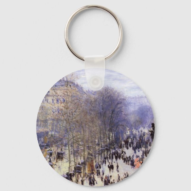 Chaveiro Boulevard des Capucines, por Claude Monet, Belas A (Frente)