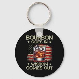 Chaveiro Bourbon Entra Sabedoria Sai Whiskey Bandeira Dos E
