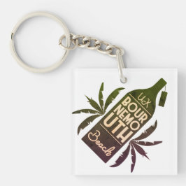 Chaveiro Bournemouth Beach Green Bottle