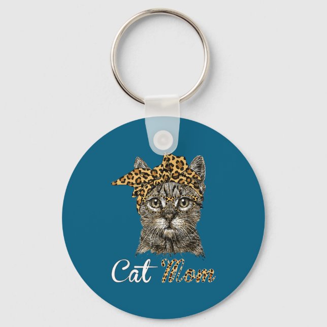 Chaveiro Bow Cat Mom Lovers Cat Fashion (Frente)