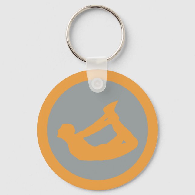 Chaveiro Bow Pose Yoga (Frente)