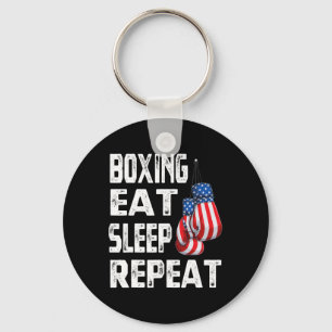 Chaveiro Boxe Comer Dormir Repetir Academia Boxeador Kickbo