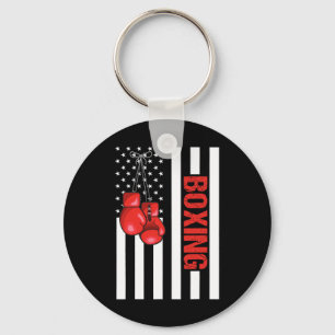 Chaveiro Boxe da Bandeira Americana Boxe Patriótico 1 