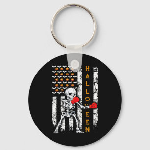 Chaveiro Boxe de Esqueleto Halloween Boxeador Kickboxing Mm
