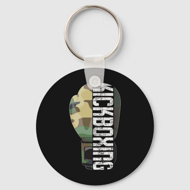 Chaveiro Boxe de Muay Thai Fitness Boxe Camuflagem Luvas (Frente)