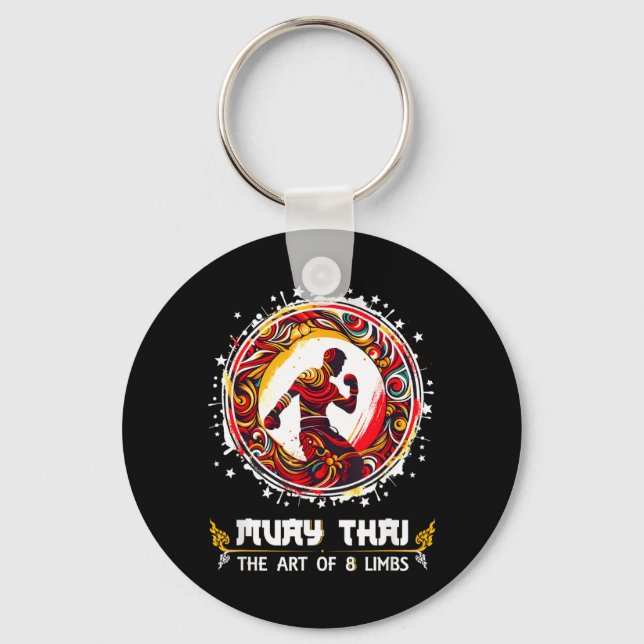 Chaveiro Boxe Muay Thai Kickboxing MMA Tailândia Muay Thai (Frente)