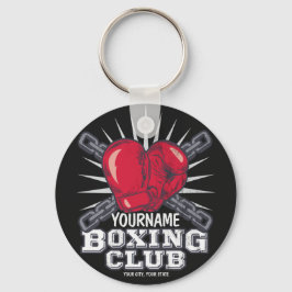 Chaveiro Boxer de campeão de combate personalizado para luv