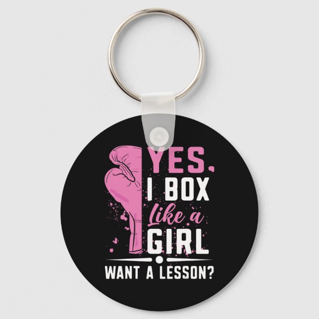 Chaveiro Boxer Girl Boxer (Frente)
