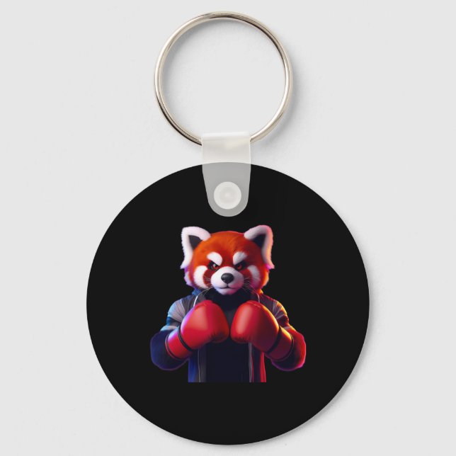 Chaveiro Boxer Red Panda Boxer Kickboxer Mma Fighter Comba (Frente)