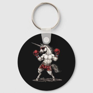 Chaveiro Boxer Unicorn Com Luvas De Boxin Engraçadas