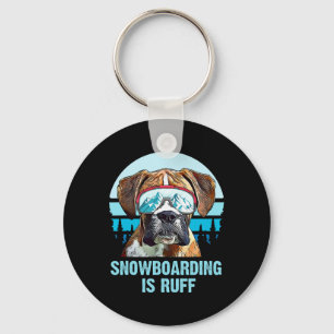 Chaveiro Boxer Winter Snowboard É Ruff Dog Lover Men Wo