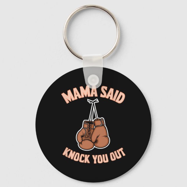 Chaveiro Boxin Kickboxing Mama Disse Knock U Fighting S (Frente)