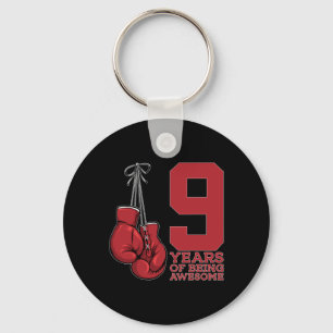 Chaveiro Boxing 9 Anos De Ser Incrível Boxer 9º Aniversário