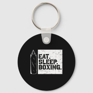 Chaveiro Boxing Day Eat Sleep Boxing Repetir Boxing Engraça
