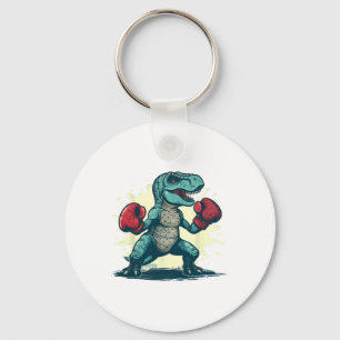 Chaveiro Boxing Dino Boxer T-rex in a box do Dinossauro