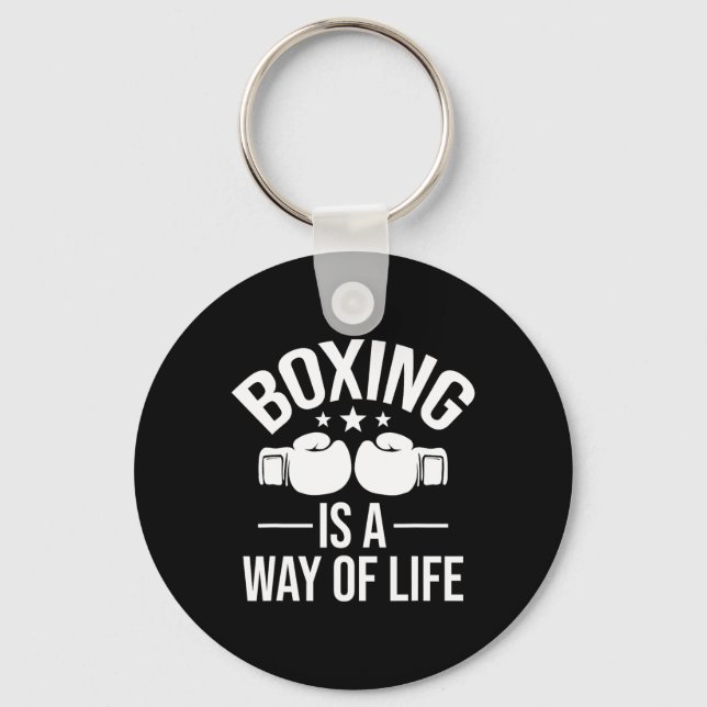 Chaveiro Boxing É Um Modo De Vida - Kickboxer Gym (Frente)