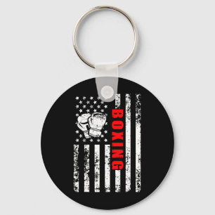 Chaveiro Boxing Patriótico com Bandeira Americana